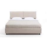 Bonami Selection Bež tapecirani bračni krevet s podnicom i prostorom za odlaganje 160x200 cm Myra Pillow – | shoptok.hr