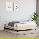vidaXL Posteljni okvir krem 140x190 cm blago Cene