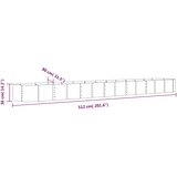  Povišena vrtna gredica od pocinčanog čelika 512x80x36 cm antracit | Eponuda.com