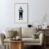  Plakat - Smiling Policeman 60x90 Zlatni okvir s margom | shoptok.hr