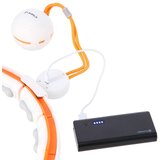  Hhm21 hula hop bijelo/narančasti magnetski s utegom + brojač hms | shoptok.hr