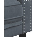  Dvosjed Chesterfield s jastučićima tamnosivi baršunasti | shoptok.hr