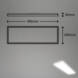 XXXL STROPNA KOPAL. LED-SVETILKA MOVE 58/20/3 cm 4000 K | Shoptok.si
