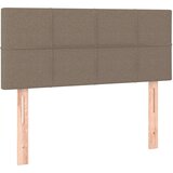  Box spring postelja z vzmetnico LED taupe 90x200 cm blago, (20725940) | Shoptok.si