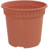 vidaXL Saksije za biljke 6 pcs Crvena cigla Ø 15 x 12 cm Plastika - Crvena cigla Ø 15 x 12 cm 6 | shoptok.hr
