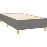  S oprugama i madracem tamnosivi 100 x 200 cm od tkanine | shoptok.hr