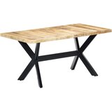  Blagovaonski stol od grubog masivnog drva manga 160x80x75 cm | shoptok.hr