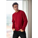 Dewberry 64602 Basic Crew Neck Mens Sweatshirt-BURGUNDY Cijene