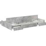  Krevet s ladicama Betonski sivi 120 x 190 cm Konstruirano drvo | shoptok.hr