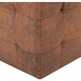 vidaXL Tabure 2 kom smeđi 30 x 30 x 30 cm od umjetne brušene kože | shoptok.hr