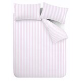 Sassy B Bijela/ružičasta posteljina za bračni krevet/za produženi krevet 230x220 cm Stripe Tease – u