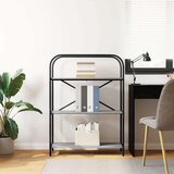 vidaXL Knjižna polica Siva sonoma 80 x 30 x 109 cm Konstruiran les | Shoptok.si