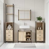  Set ormarića za kupaonicu 3 kom. Hrast sonoma | shoptok.hr