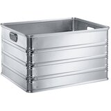 Zarges transportni in podstavni voziček za posode za zlaganje iz aluminija, prostornina 155 l, primerno za transport na valjčnih progah Cene