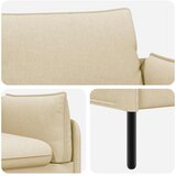 SOFA za dvije osobe Krem 188 x 81 x 89 cm Tkanina Slike