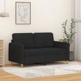 vidaXL Dvosed črn 120 cm blago | Shoptok.si