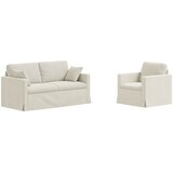  Set sofe 2 pcs Krema 158 x 78 x 80 cm Baršun | shoptok.hr