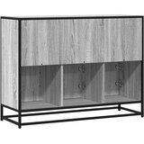  Komoda Siva Sonoma 100x35x76 cm Konstruirano drvo | Eponuda.com