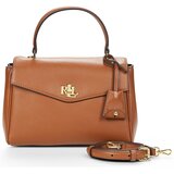Polo Ralph Lauren FARRAH SOFT SATCHEL SMALL Smeđa Cijene