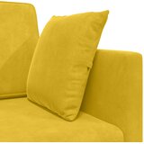  Podni kauč na razvlačenje Žuta 213 x 70 x 77 cm Baršun | shoptok.hr