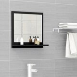 vidaXL Kupaonsko ogledalo crno 40 x 10,5 x 37 cm od iverice Cijene