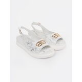 GOODIN White flat sandals with decoration | shoptok.hr