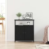  Sideboard Crna Oak 70x30x80 cm Odabrano drvo | shoptok.hr