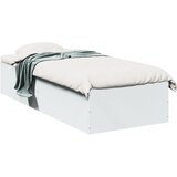  The Living Store Posteljni okvir bel 100x200 cm inženirski les - Posteljni Okvir, (21525379) | Shoptok.si