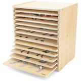 Viga drveni puzzle set od 12 Montessori slagalica sa životinjama + stalak | shoptok.hr