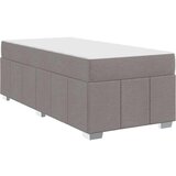  Krevetna konstrukcija Sivo-smeđa 120 x 190 cm tkanina | shoptok.hr