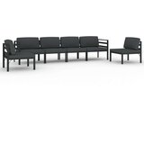  6-dijelna vrtna garnitura s jastucima aluminijska antracit | shoptok.hr