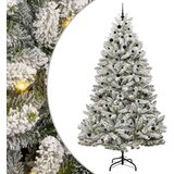 vidaXL Umjetno božićno drvce Zelena i bijela 270 cm PVC i metal | shoptok.hr