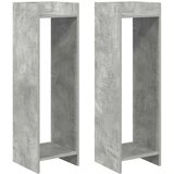  Stalak za biljke s policom 2 pcs Betonsko Siva 30 x 30 x 100 cm | shoptok.hr