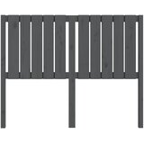  Uzglavlje za krevet sivo 125,5 x 4 x 100 cm od masivne borovine | Eponuda.com