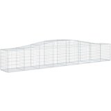  Obokana gabionska košara 7 kosov 400x50x60/80cm cinkano železo, (20758088) | Shoptok.si