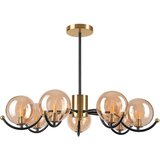  Luster na šipci GEORGIA 7xE14/5W/230V zlatna/zadimljeno bež | Eponuda.com
