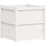 vidaXL Vrtna sadilica bijela 70 x 70 x 70 cm od masivne borovine | shoptok.hr