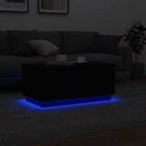  Stolić za kavu s LED svjetlima crni 90 x 50 x 40 cm | Eponuda.com
