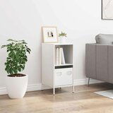 vidaXL Komoda bela 35x39x73,5 cm hladno valjano jeklo | Shoptok.si