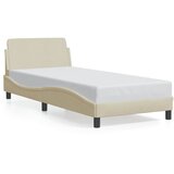 Okvir kreveta s uzglavljem Dover krem 90x190cm od tkanine | shoptok.hr