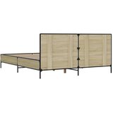  Okvir za krevet boja hrasta 140x200cm konstruirano drvo i metal | shoptok.hr