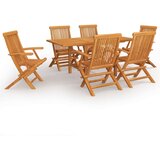  7-dijelni vrtni blagovaonski set od masivne tikovine | shoptok.hr