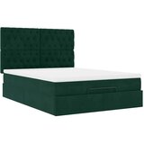  Ottoman krevet s madracima tamnozeleni 140x190 cm baršun | Eponuda.ba