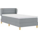 Krevet s opruga kutije Svjetlosiva 80 x 200 cm tkanina | Eponuda.ba