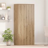 vidaXL Highboard Umetniški hrast 80x39x178 cm Inženirski les | Shoptok.si