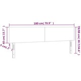  Uzglavlja krem 180x5x78/88 cm od umjetne kože | shoptok.hr