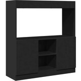 vidaXL Visoka komoda crna 92 x 33 x 100 cm od konstruiranog drva | shoptok.hr