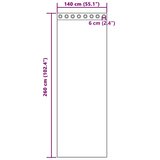 Voile zavjese s ušicama 2 kom svijetlosmeđe | shoptok.hr