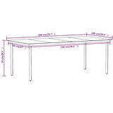  7-dijelni vrtni blagovaonski set crni | shoptok.hr