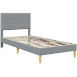  Okvir kreveta s madracem Svijetlo siva 90 x 190 cm tkanina | shoptok.hr